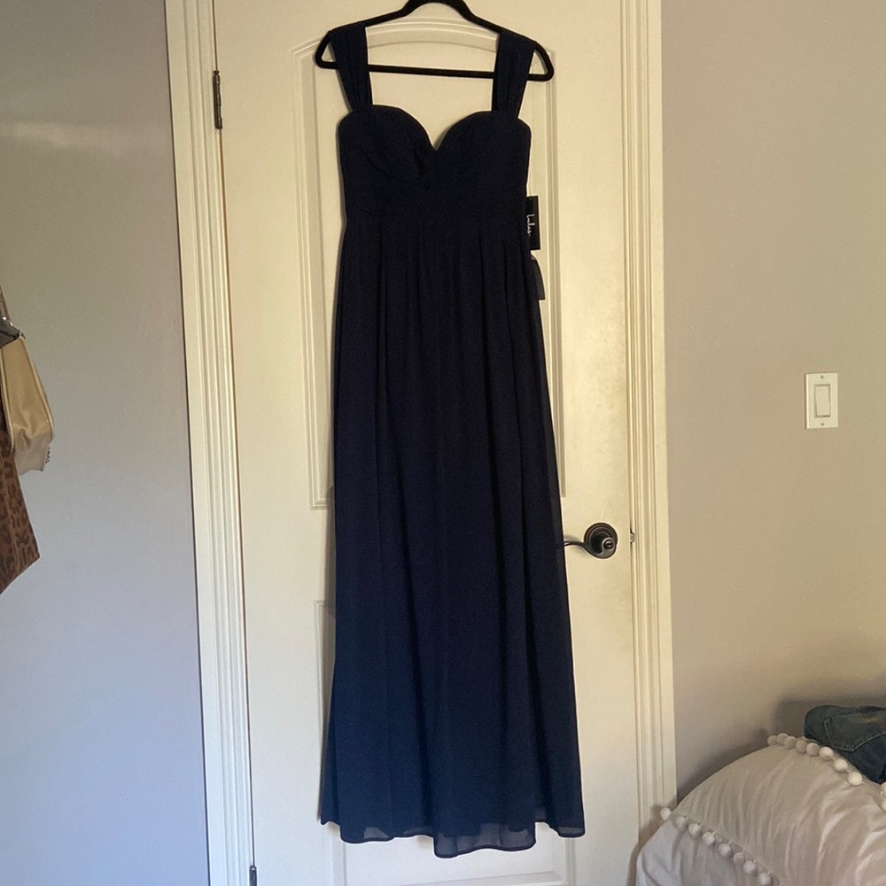 Lulus navy blue maxi dress